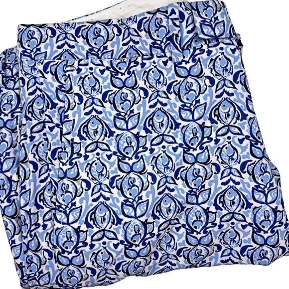 RLX Ralph Lauren Performance Water Repel Golf Tailored Pants Fish Print 33x32